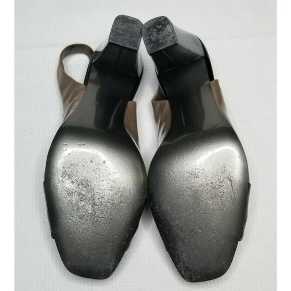 Anne Klein Charcoal Taupe Akvelie Heels Slingback Formal Shoes Size 7.5 - Picture 7 of 8